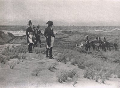 Napoleon Surveys the English Channel, illustration from 